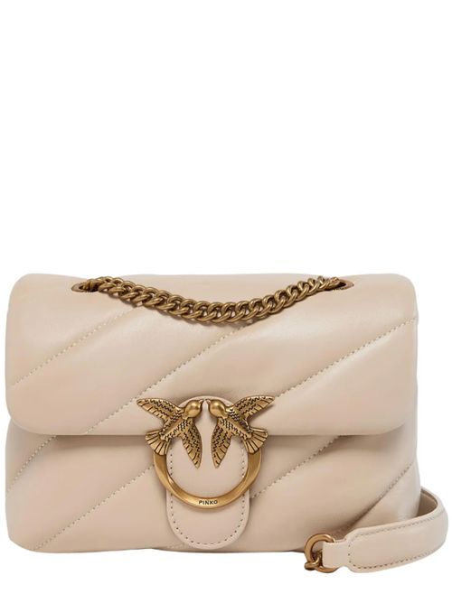 LOVE PUFF MINI PINKO | 100039.A0F2C50Q BEIGE-GR FU-ANT.GOLD